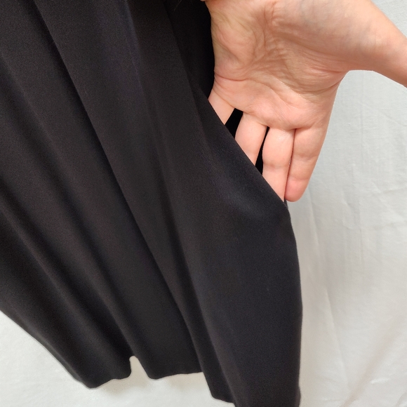 New Lafayette 148 little black shirt dress Toni plus size 3x mini work short - Picture 10 of 16